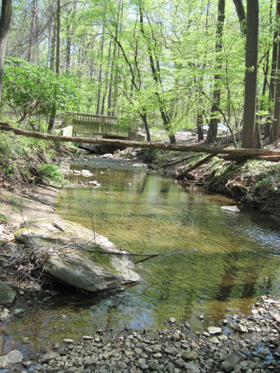 1 - The reach monitored is upstream of Redland Road